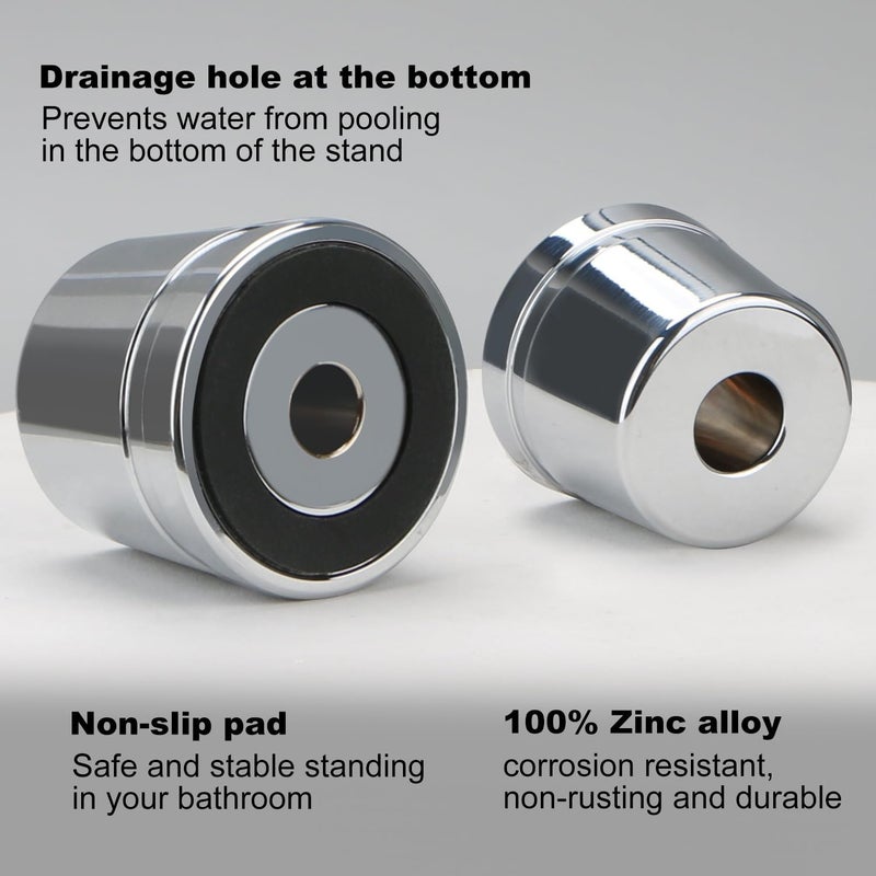 THURLADY Safety Razor Stand, Safety Razor Holder (Bright Silver) - Image 3